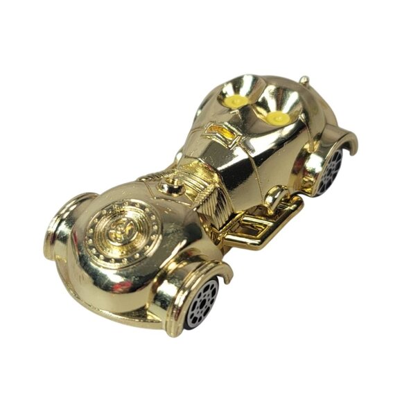 2/$15 Disney Racers Character Car Gold 1:64 Scale Diecast Metal Star Wars C3PO - Picture 2 of 9